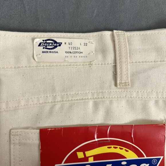 Vintage New Deadstock Dickies Painters Pants Jean 100% Cotton Size 40 x 32 USA - Picture 8 of 12